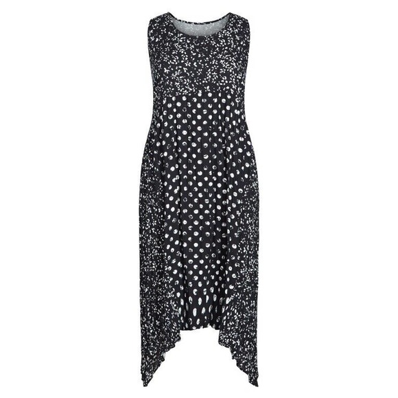 NWT Avenue Womens Kylee Crush Dress‎ Size 22/24 (3X) Midi Length Batik Spot Mix - Picture 4 of 12